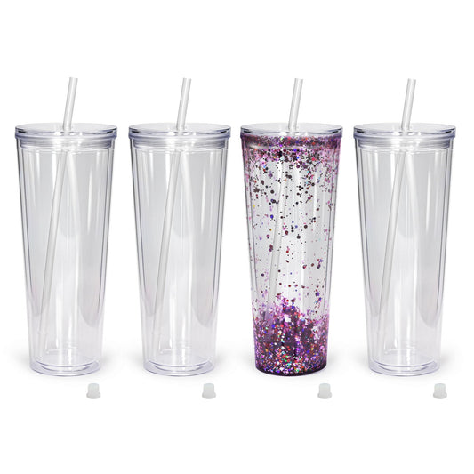 24oz Acrylic SnowGlobe Tumbler